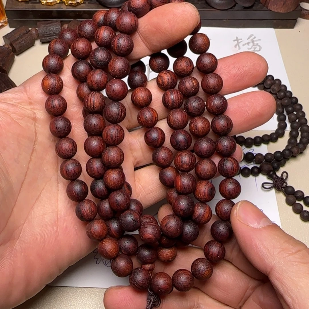 降真香其他降真香红油1.0*108圆珠手串