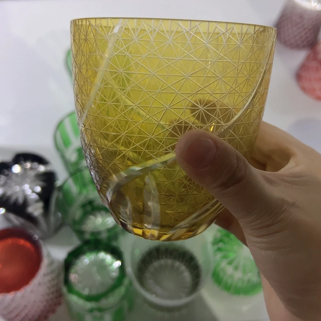 水晶玻璃平底款微瑕一个