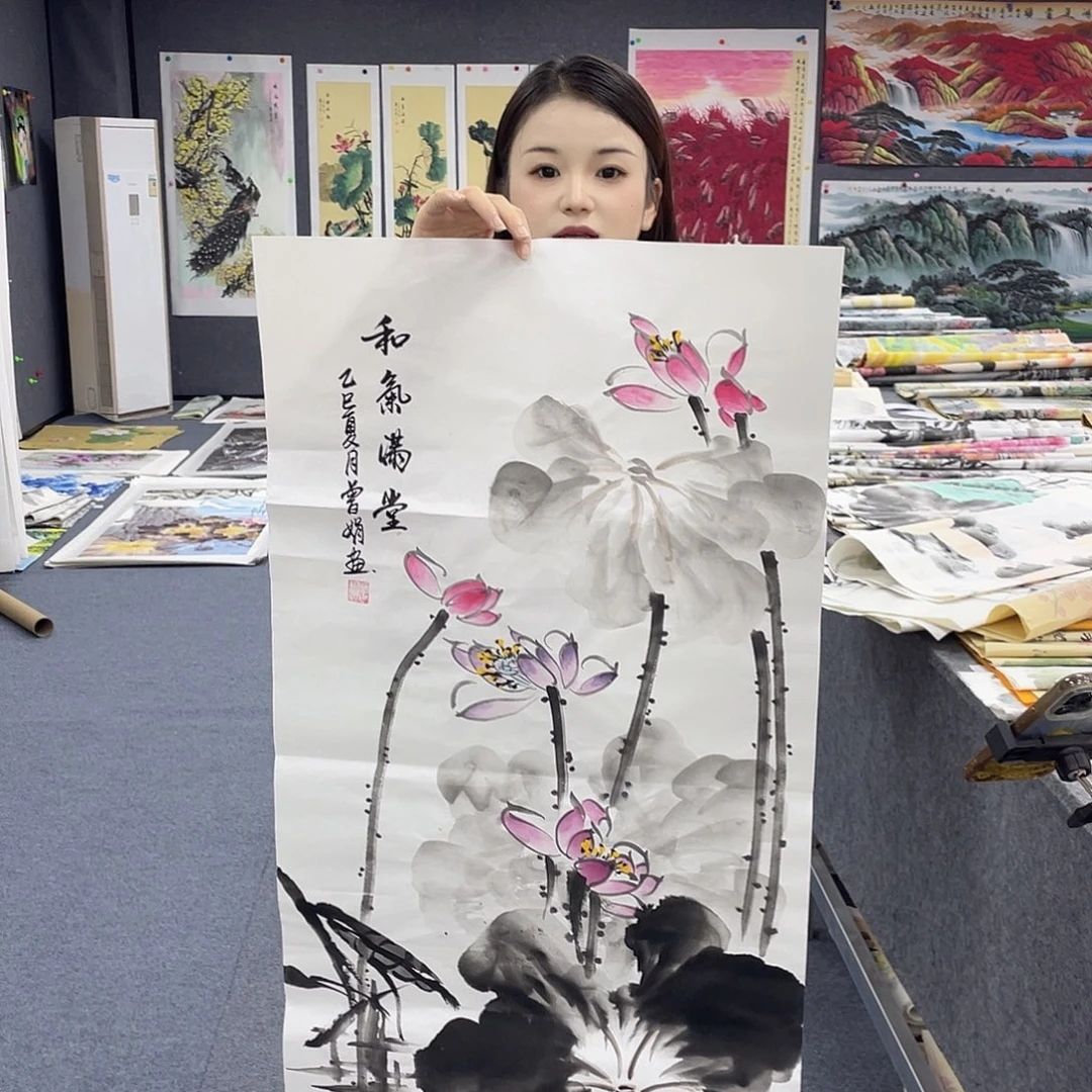 国画作品小姐姐放漏…