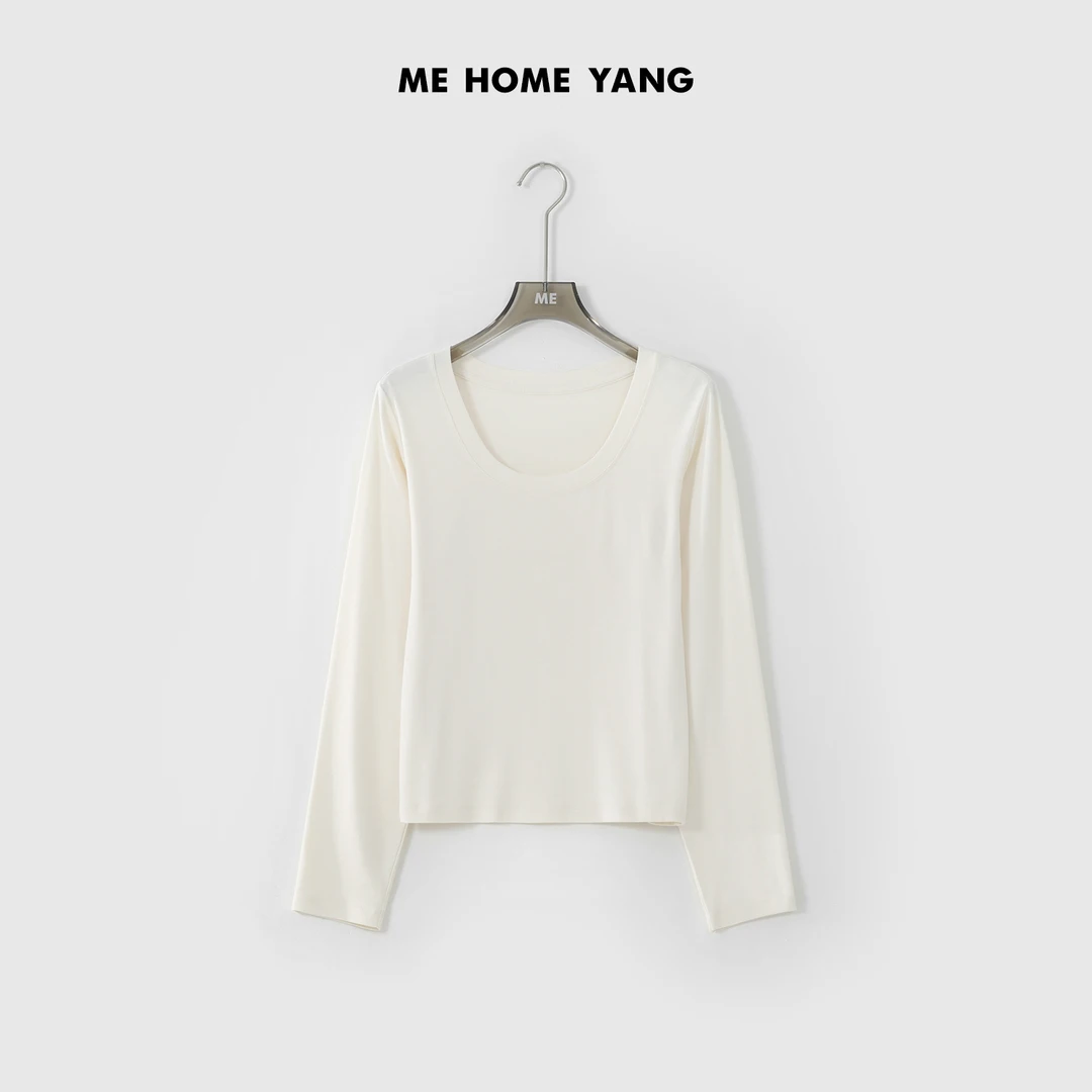 ME【维多利亚打底】软糯亲肤显瘦百搭时尚纯色打底上衣 MEQC1043