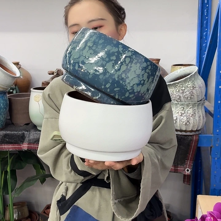 20×13 -粗陶花盆有孔-买买买