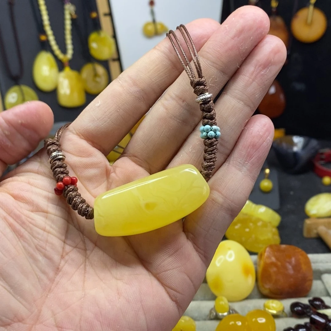 蜜蜡戒指未镶嵌昌****店蜜蜡