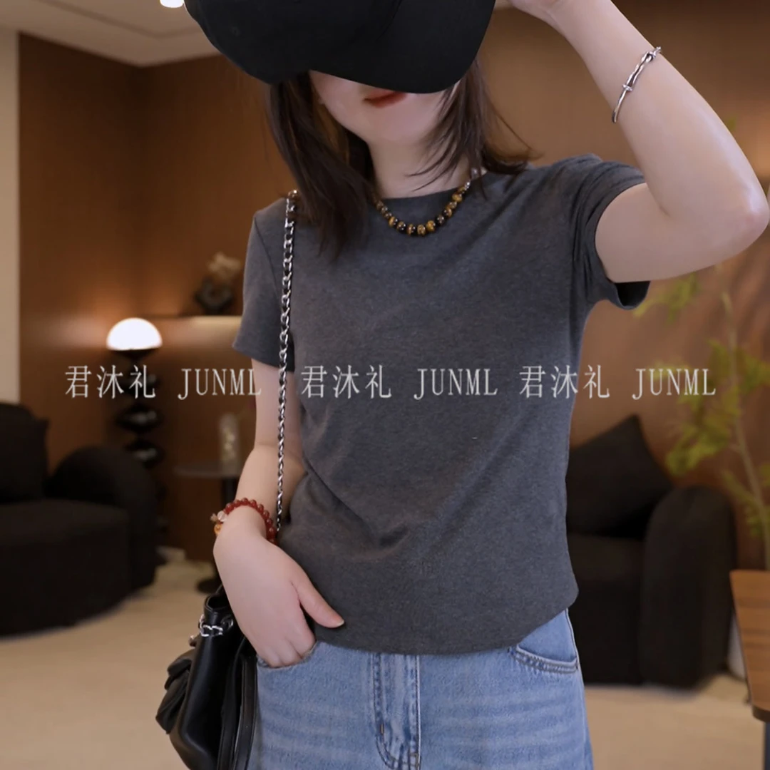 《君沐礼》5218简约高弹力百搭打底神器T恤