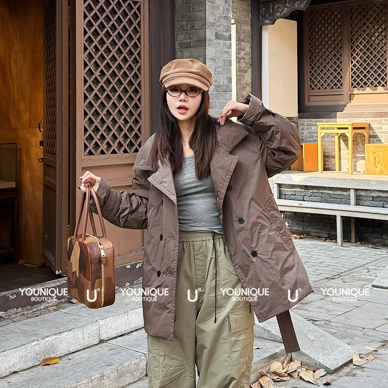 【Havvind】新品25秋冬时尚保暖胡萨维克鹅绒服外套女