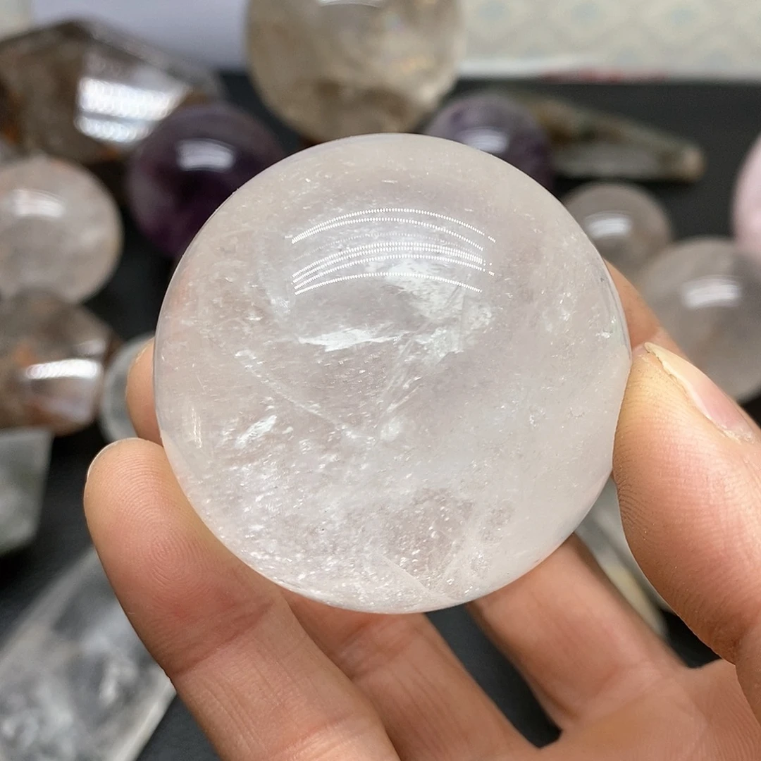 水晶81铂Pt950镶嵌一**茶水晶石