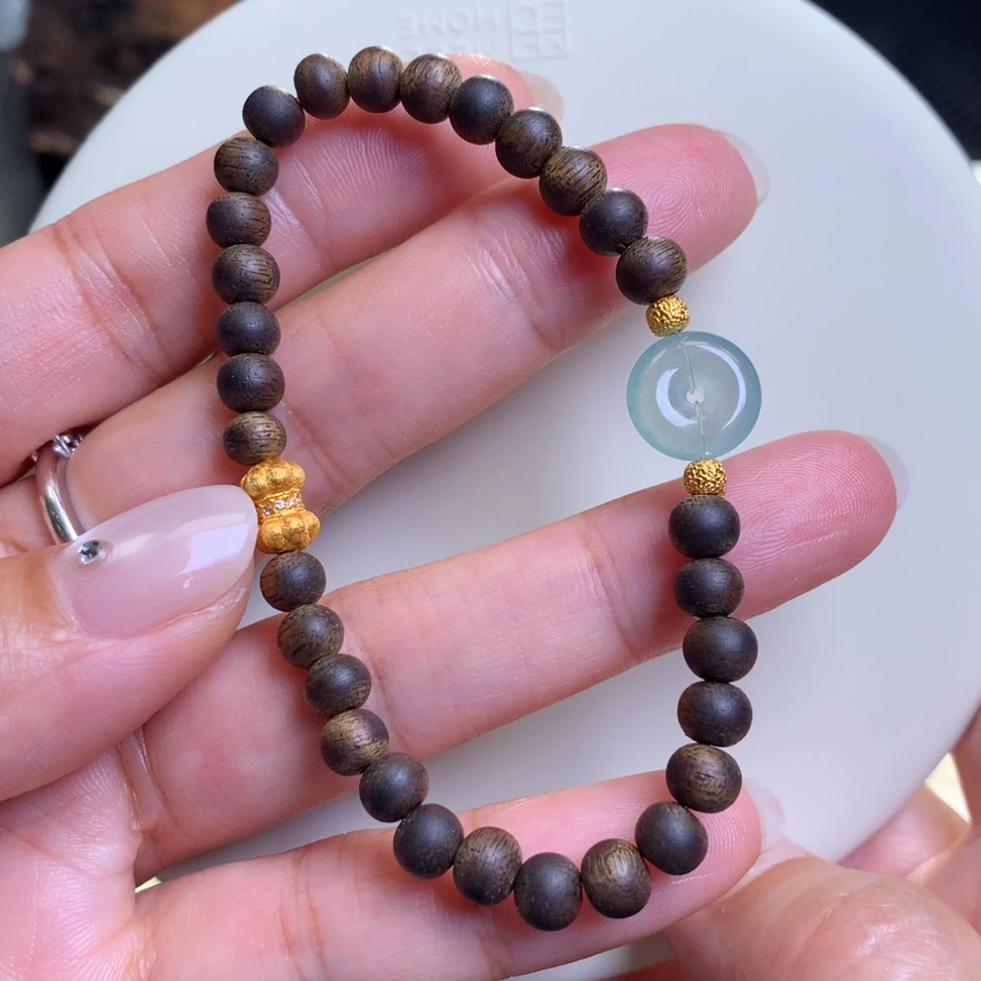 未镶嵌手链翡翠翡翠平安扣手串