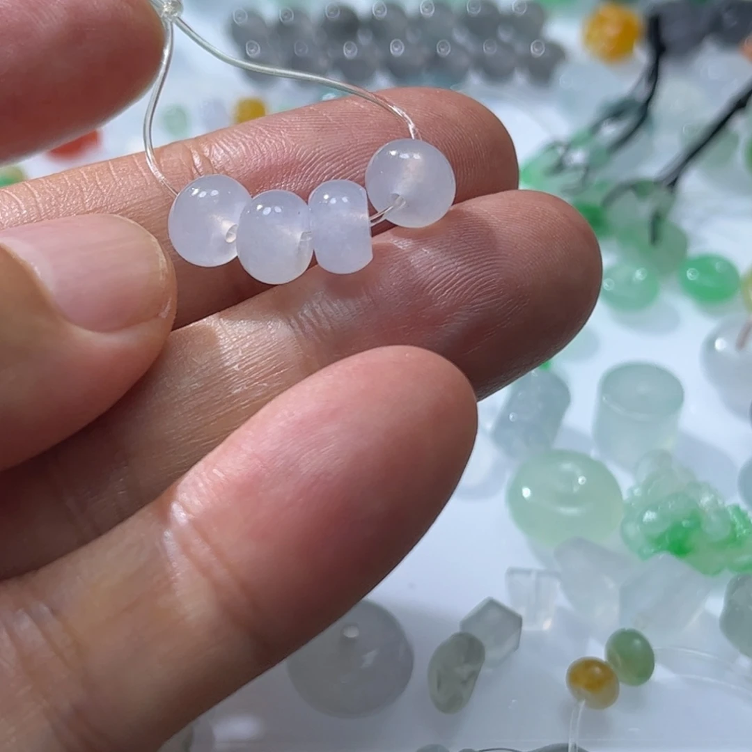 定制翡翠未镶嵌鼓珠