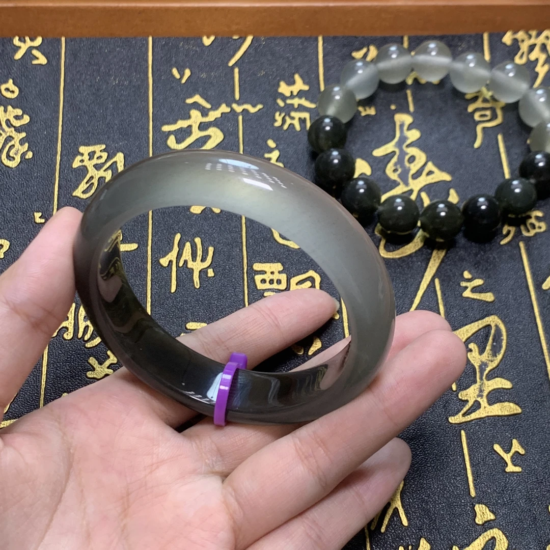 宝石光经典半山水手镯➕同款半山水手串56.5圈口