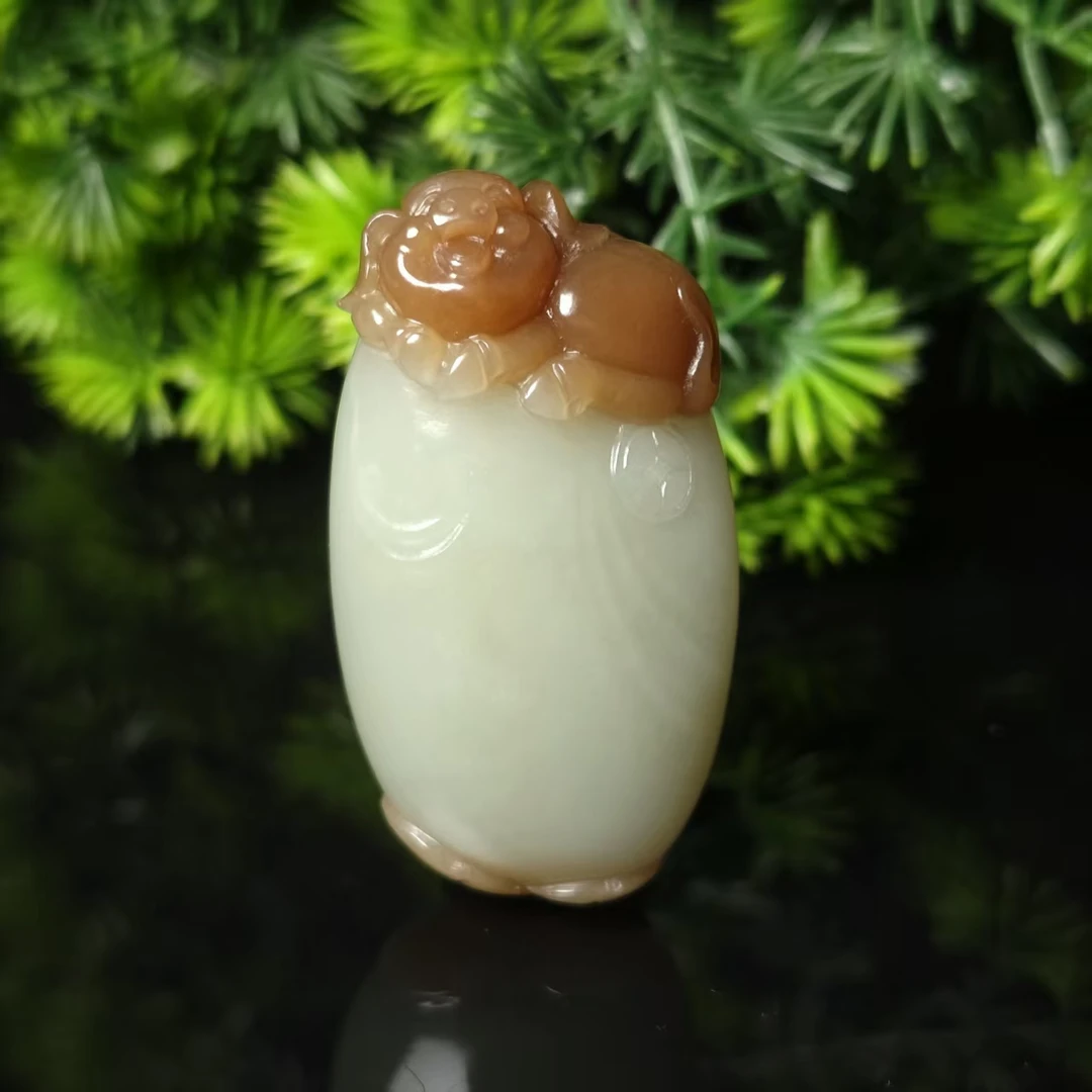 lot6682 福猪 和田玉糖白玉 50.5*28.6*16.3mm 40.5g