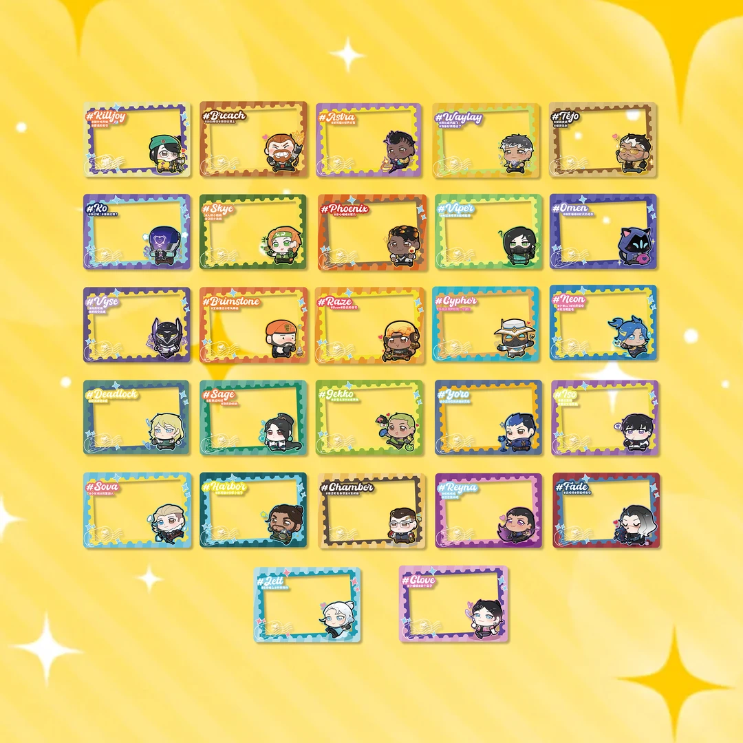 无畏契约小小英雄全角色透卡超萌打卡周边