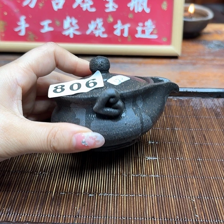 纯手工制作粗陶茶具