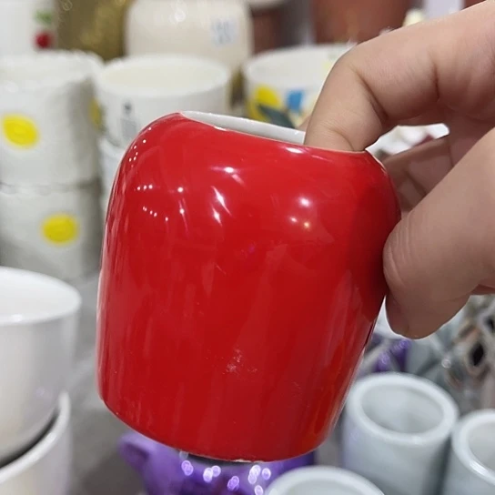 多肉绿植陶瓷花盆9.9包邮，有孔