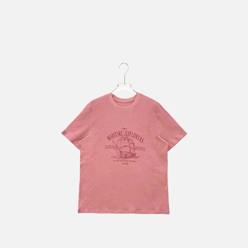 夏季新款透气清爽显瘦百搭圆领上衣-TX071501