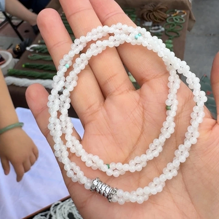 和田玉未镶嵌颈饰俄料白玉扭扭链静妃多样性拍一发一