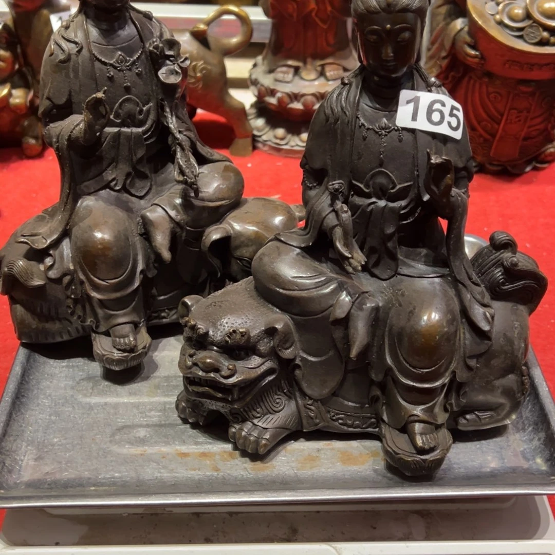 永***道黄铜摆件，文房摆件