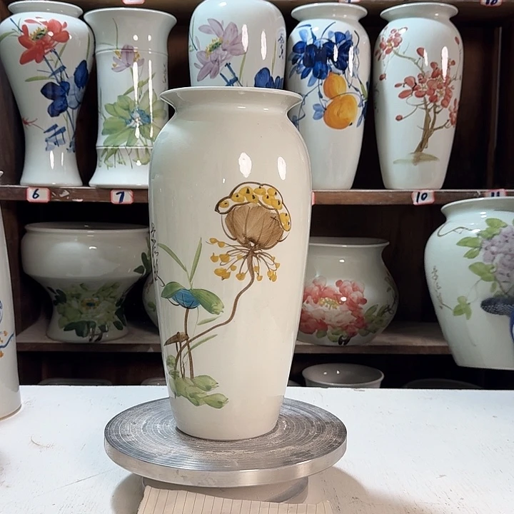 瓶搞32莲子款陶瓷陶瓷