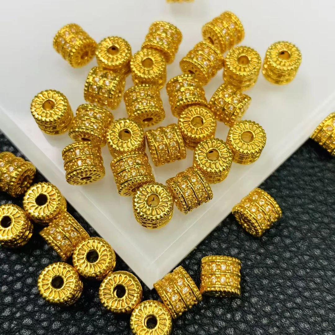 YZ4099-18K金6.5mm左右白色配件-JS(多样性发其一)
