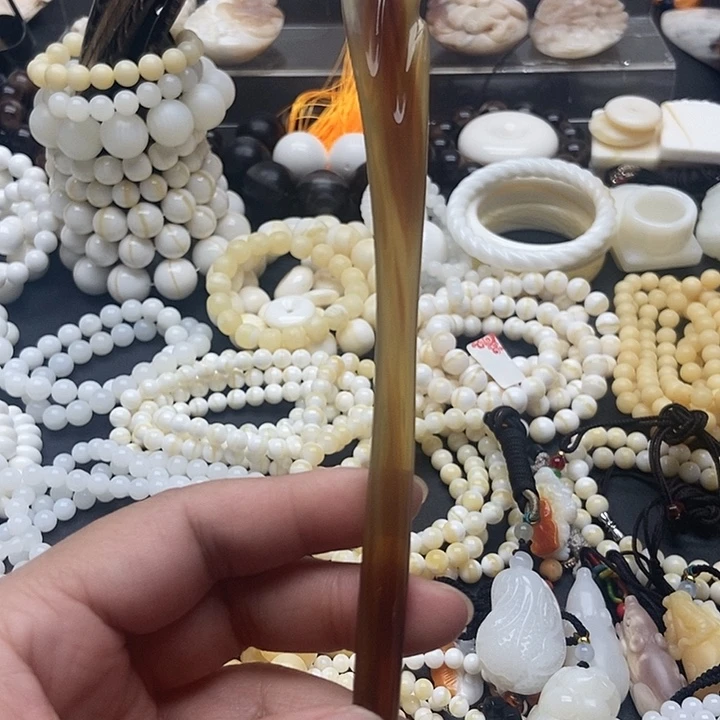 贝壳手串/手链贝雅轩工艺品牦牛角发簪