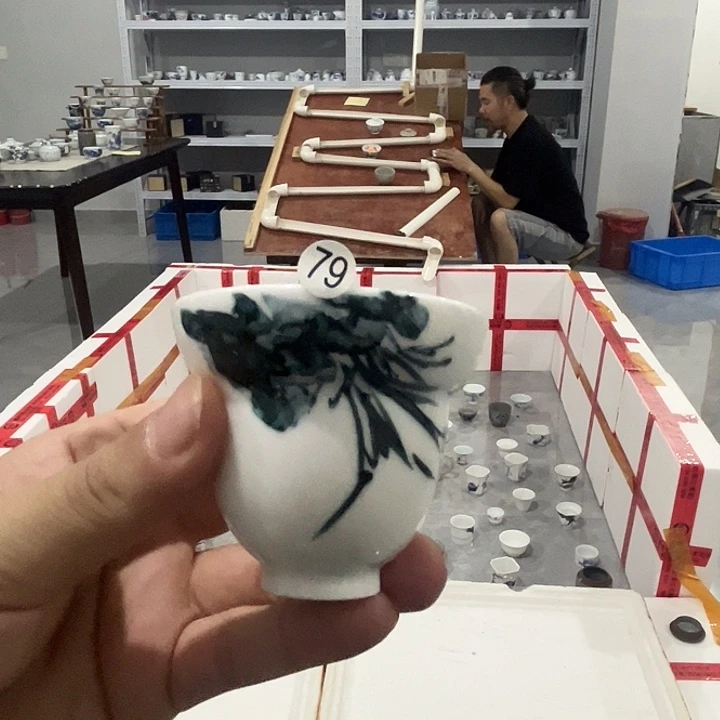 了***明景德镇手工手绘陶瓷茶具