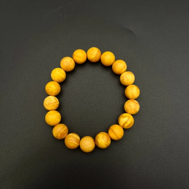 天然蜜蜡石膏蜡单圈素款手串素圈经典