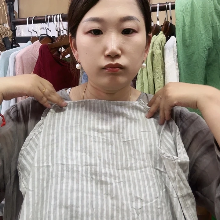 棉0112米灰吊带瑕疵不退换