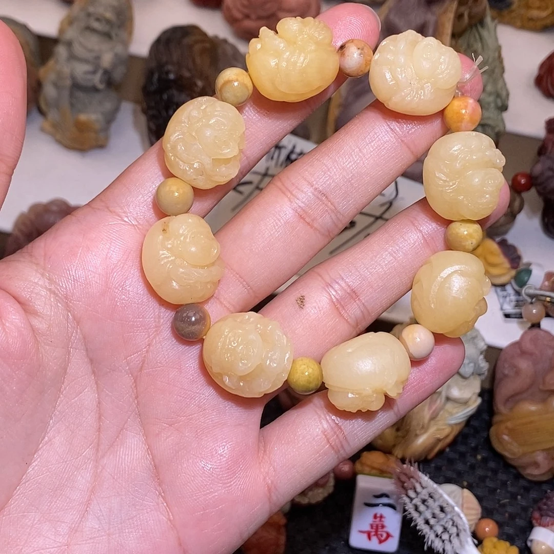 石英质玉（阿拉善玉）未镶嵌手链