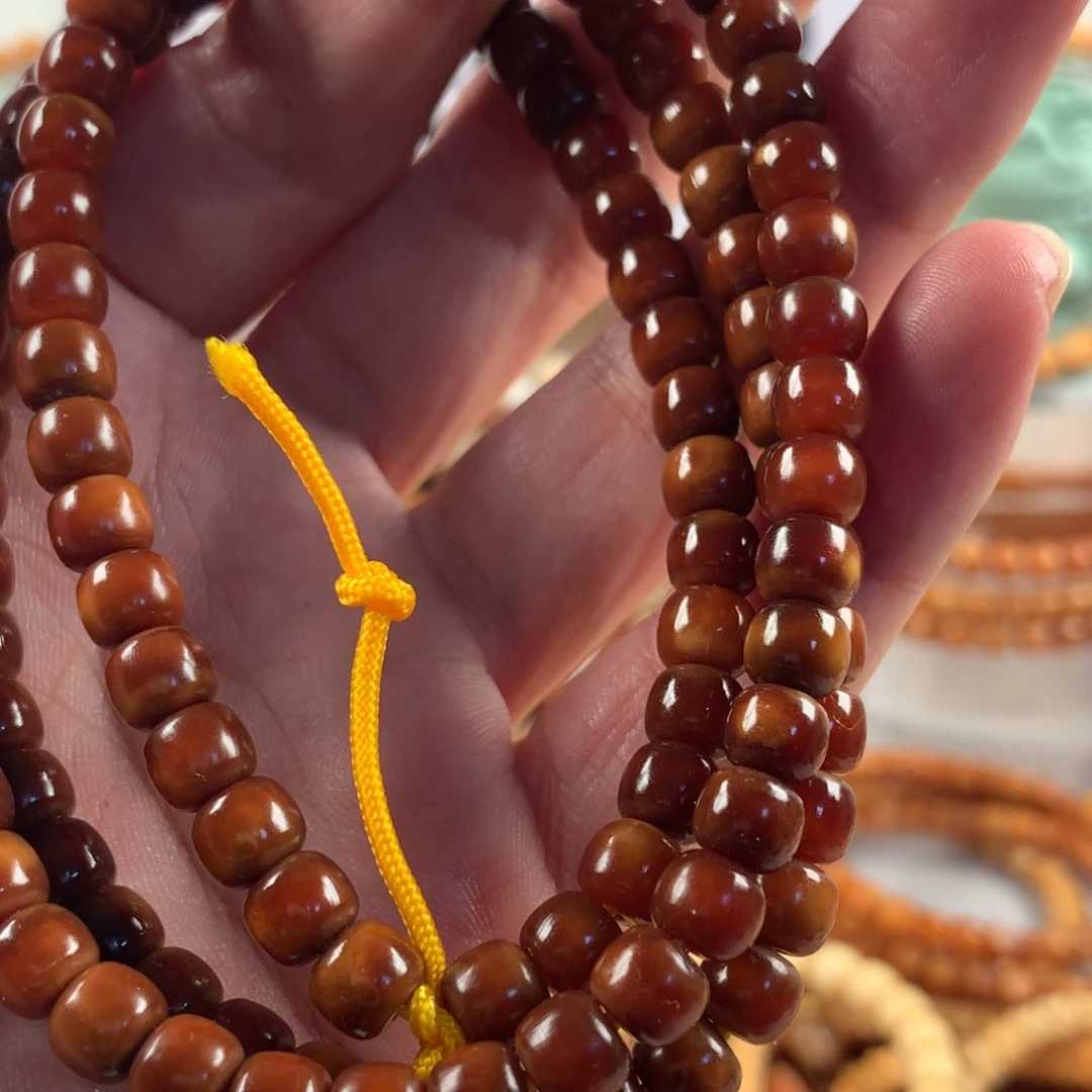 星月菩提吊坠自****)7×6极致藏红脖挂