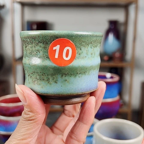 杯太原矿釉手工制作钧瓷