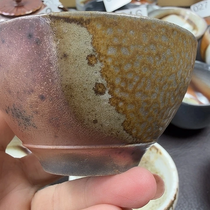 手工手作柴烧主人杯