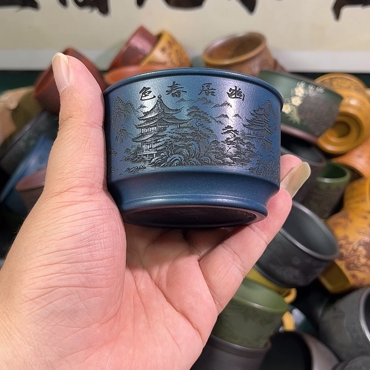 茶杯紫砂全手工紫砂主人杯