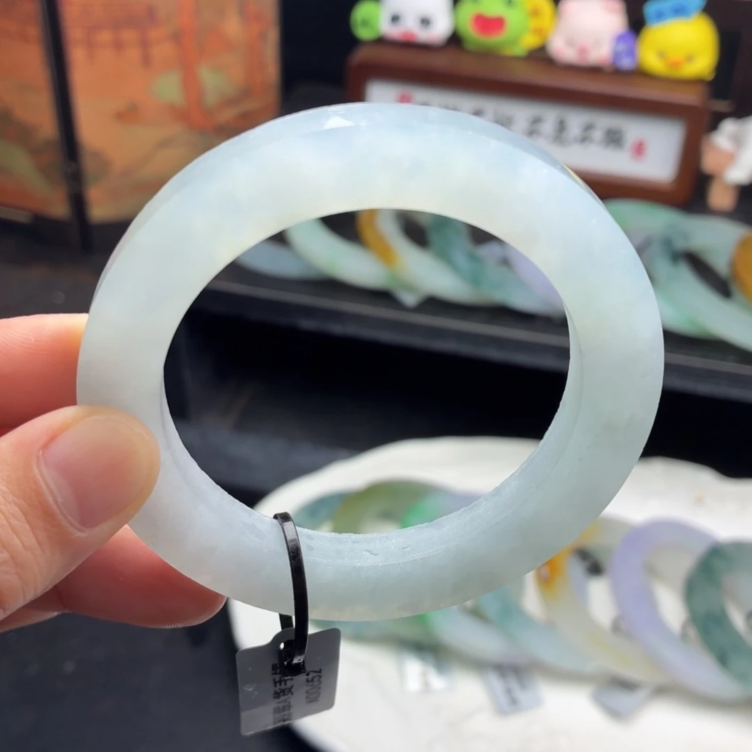 定制翡翠未镶嵌冰娇天空蓝52-59-24