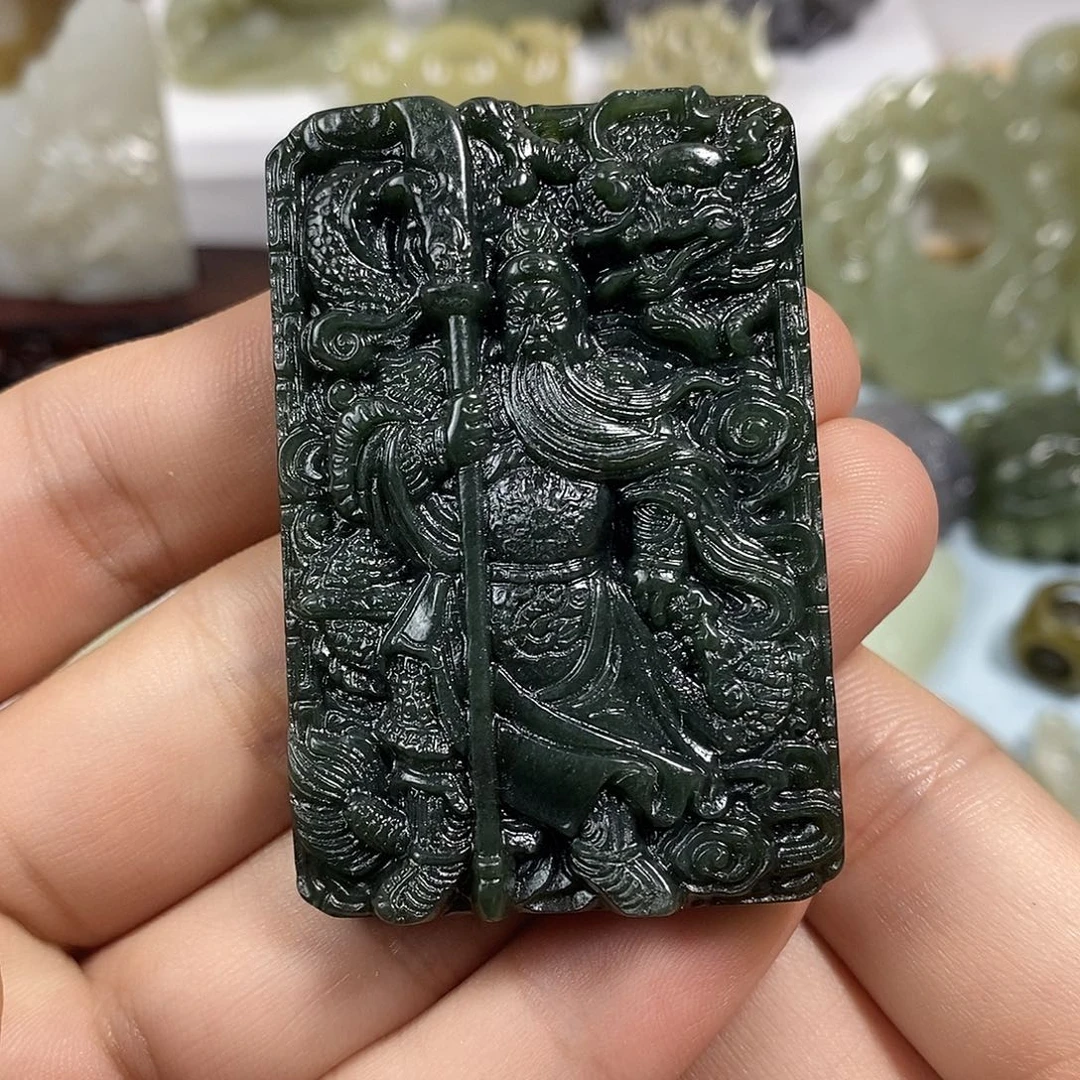 和田玉未镶嵌挂件