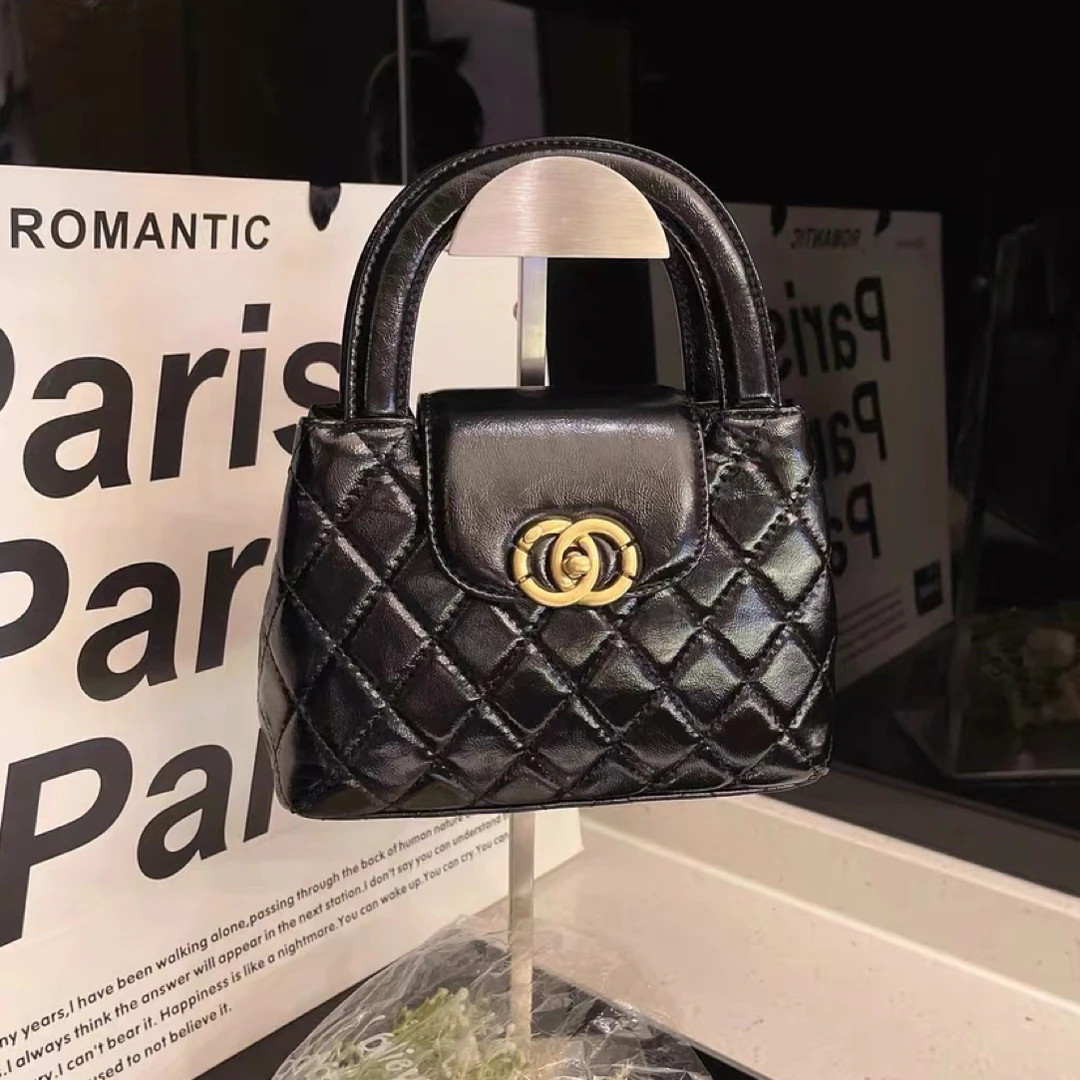 小香风菱格链条包女2025新款时尚百搭单肩斜挎手提包高级感腋下包