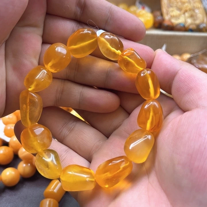 未镶嵌琥珀手链琥珀