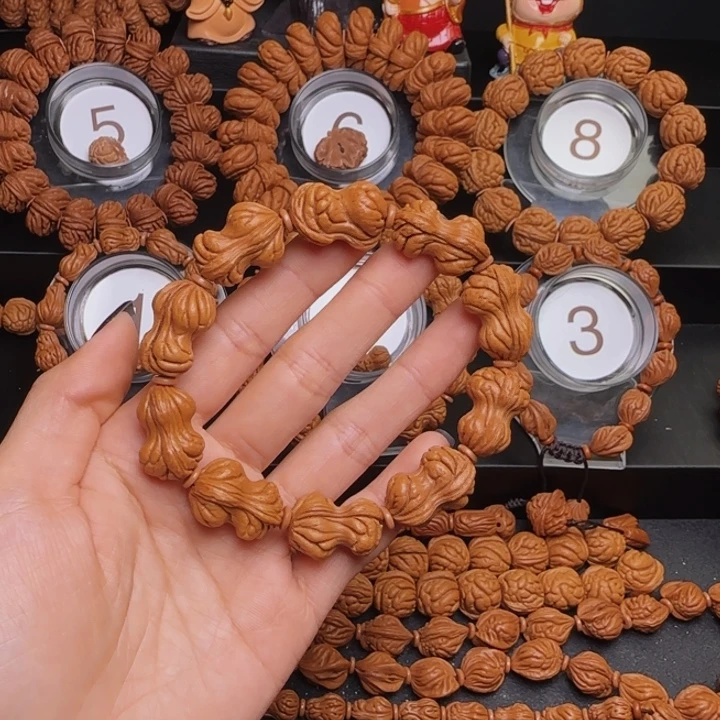 桃核手串花生手串