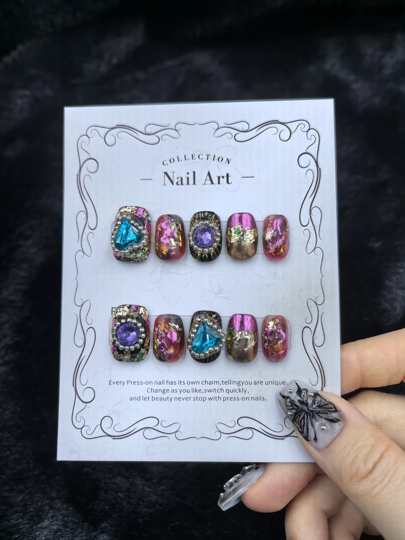 安夏 麦铃 瘦瘦甲 纯手工穿戴甲10片