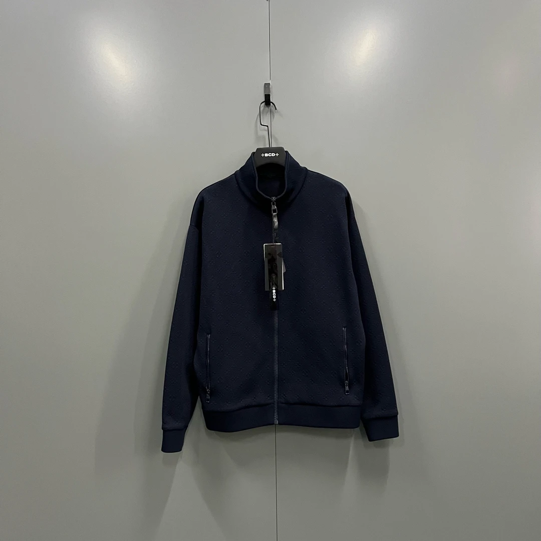 99新 LouisVuitton/路易威登 (ll) 藏青色老花拉链外套XL码101617