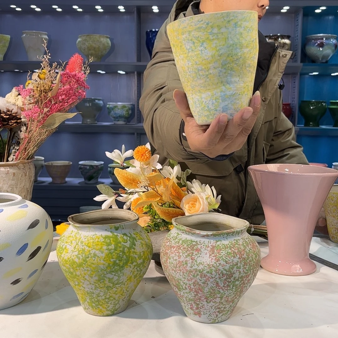 陶摆件景德镇陶瓷花盆