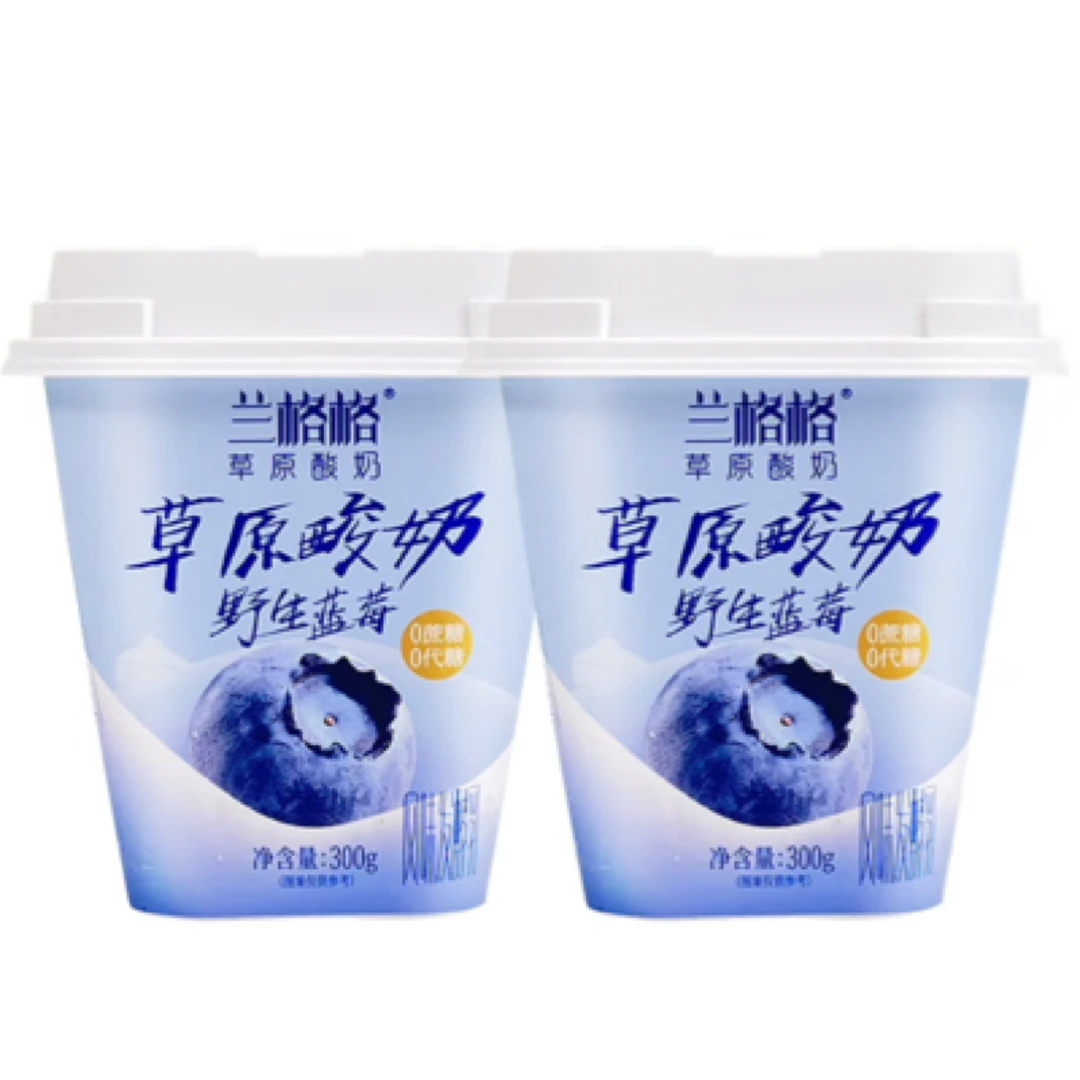 兰格格草原酸奶野生蓝莓酸奶300g
