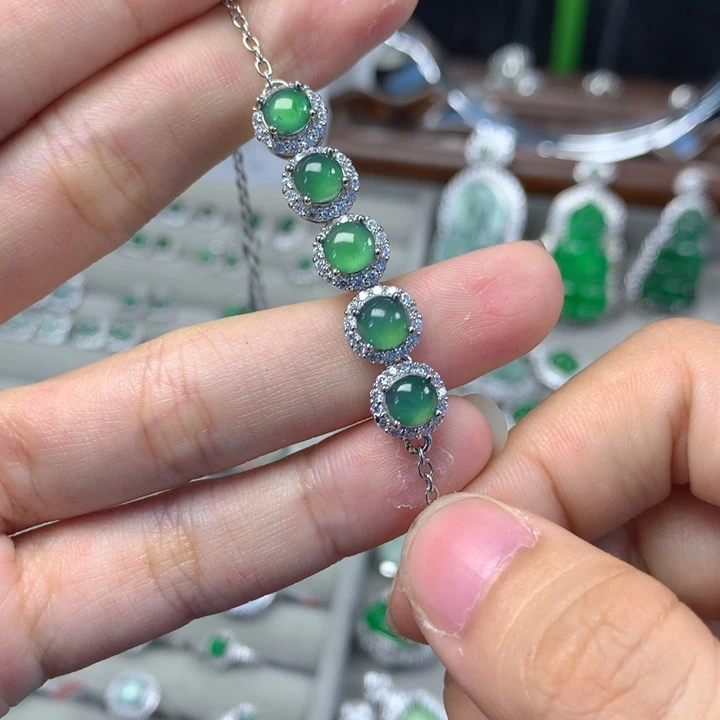 翡翠未镶嵌手链手链