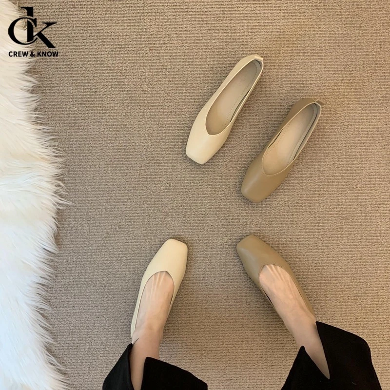 【官方正品】潮牌复古软皮奶奶鞋女粗跟2025年夏季新款法式单鞋