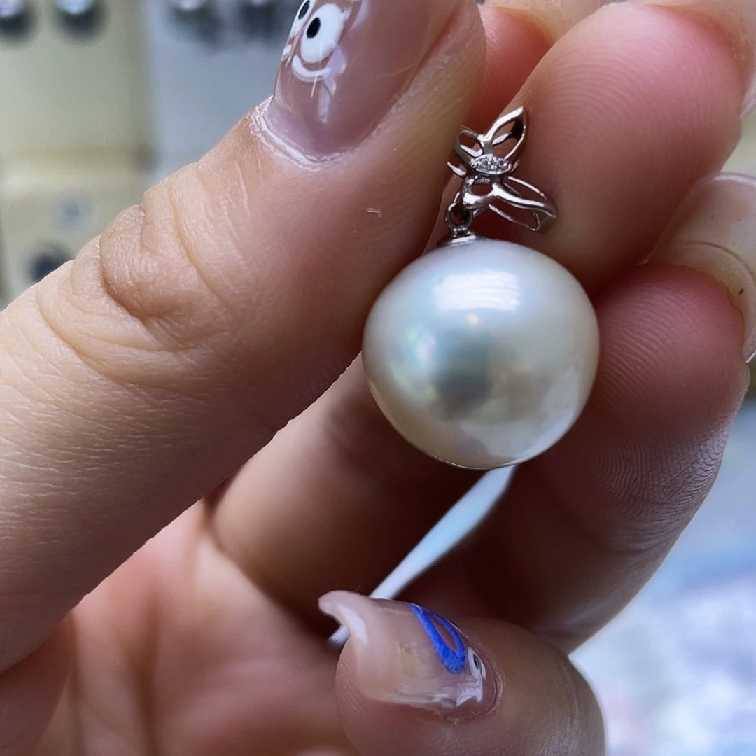 海水珍珠18K金镶嵌颈饰