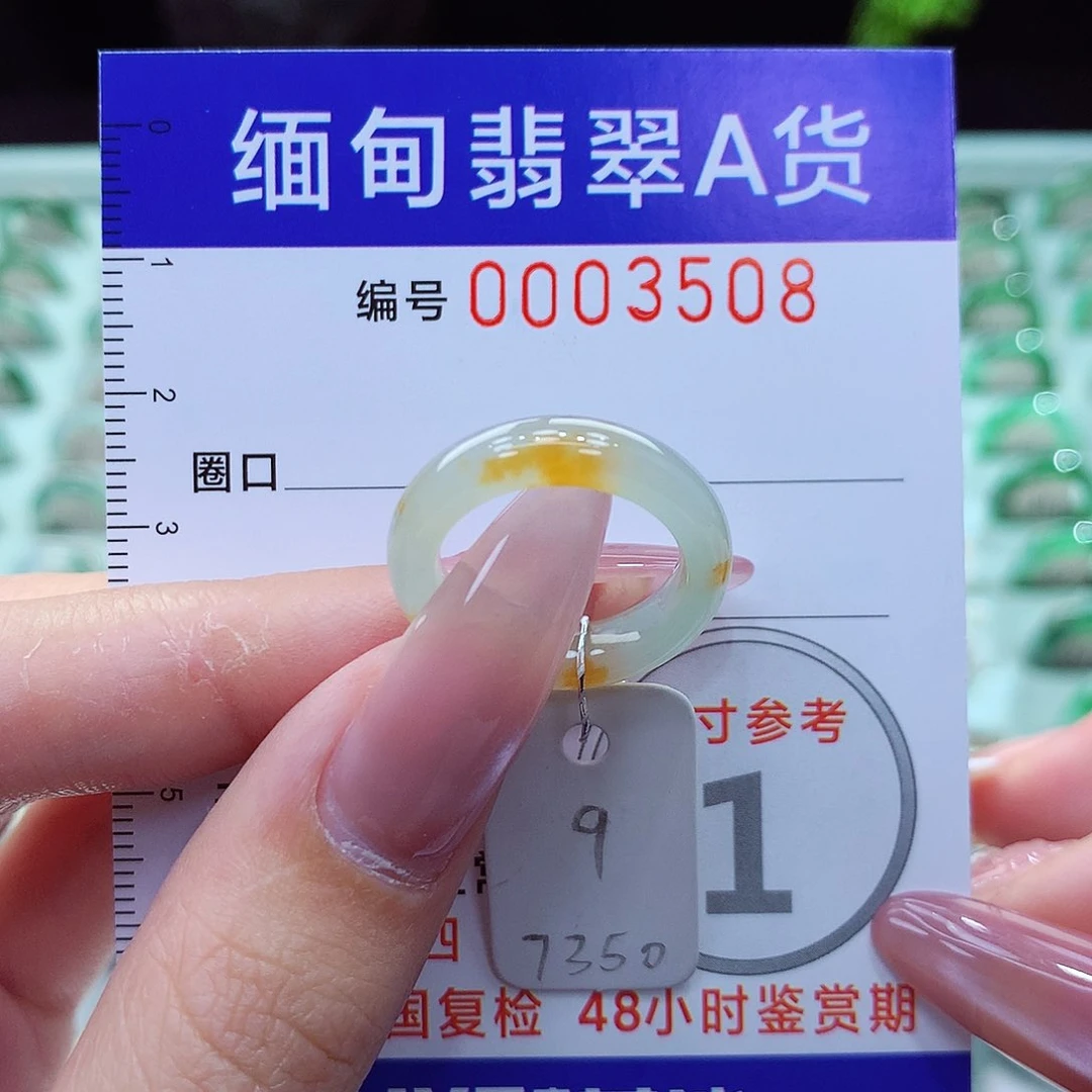 翡翠戒指未镶嵌9号