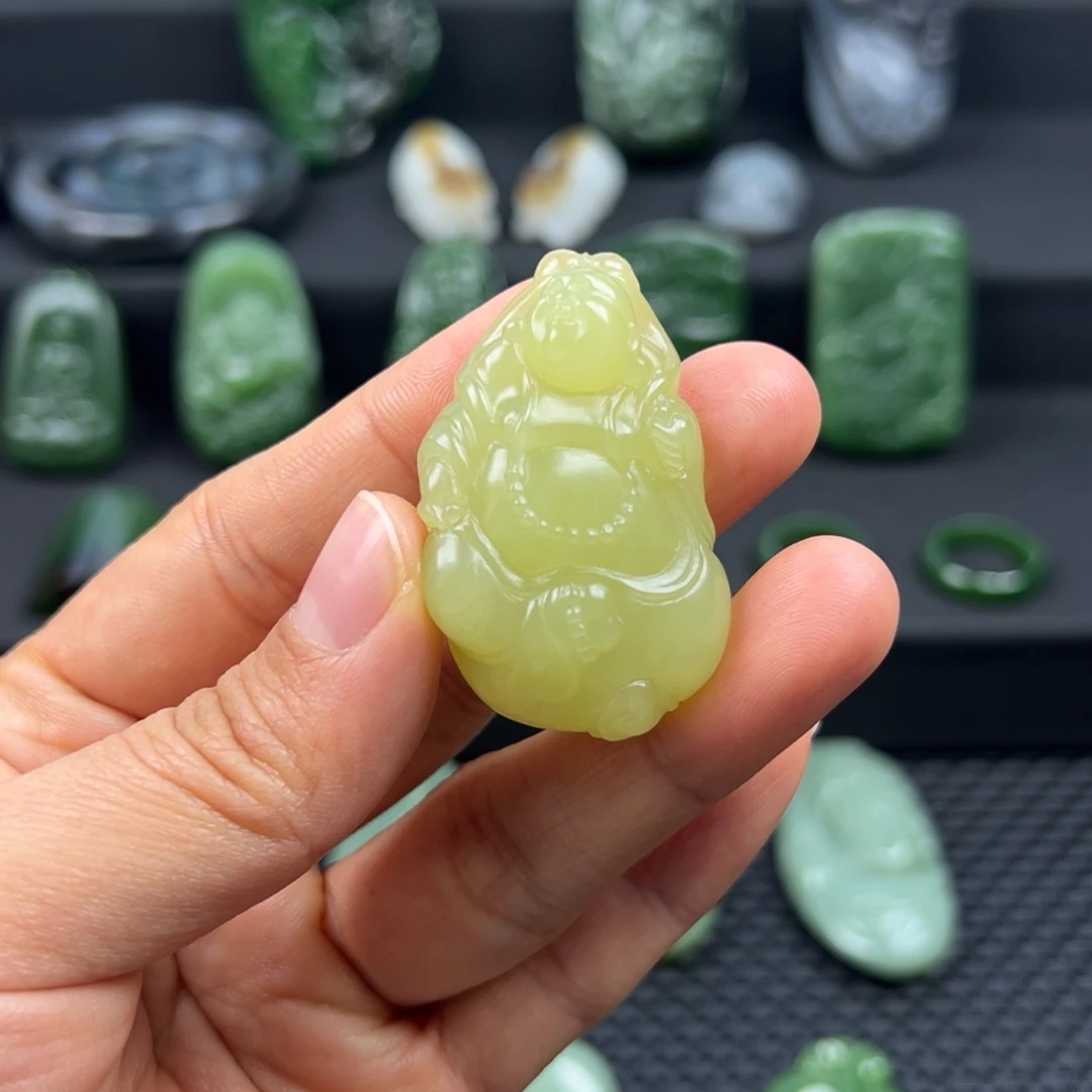 和田玉（黄玉）未镶嵌吊坠(不含链)