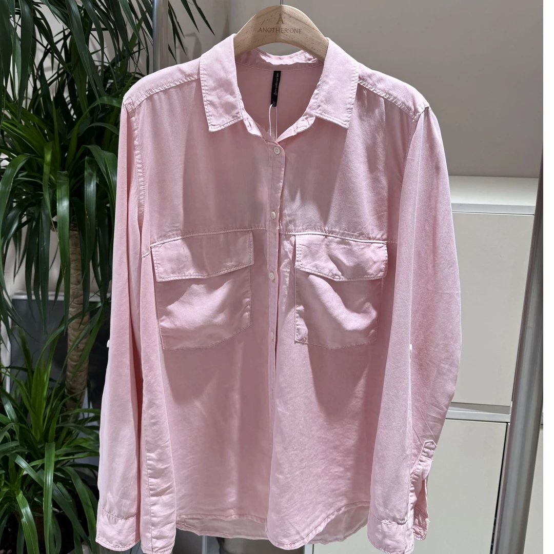 垂感磨砂来赛尔牛仔衬衣6014