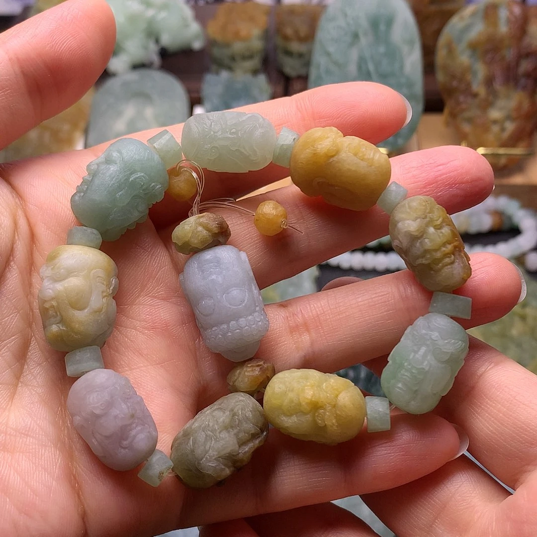 定制翡翠未镶嵌18罗汉