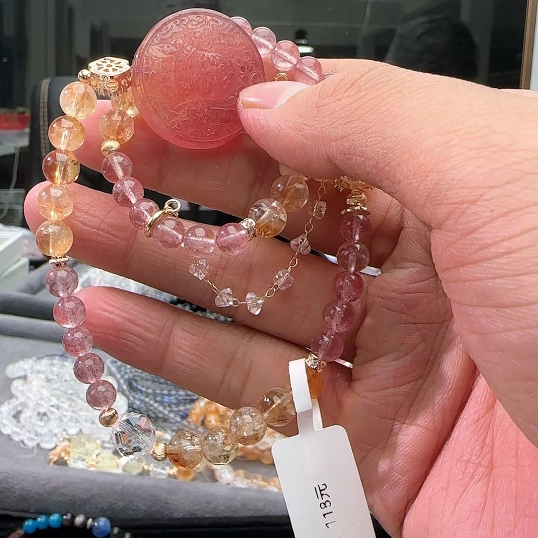 水晶手链未镶嵌财神024