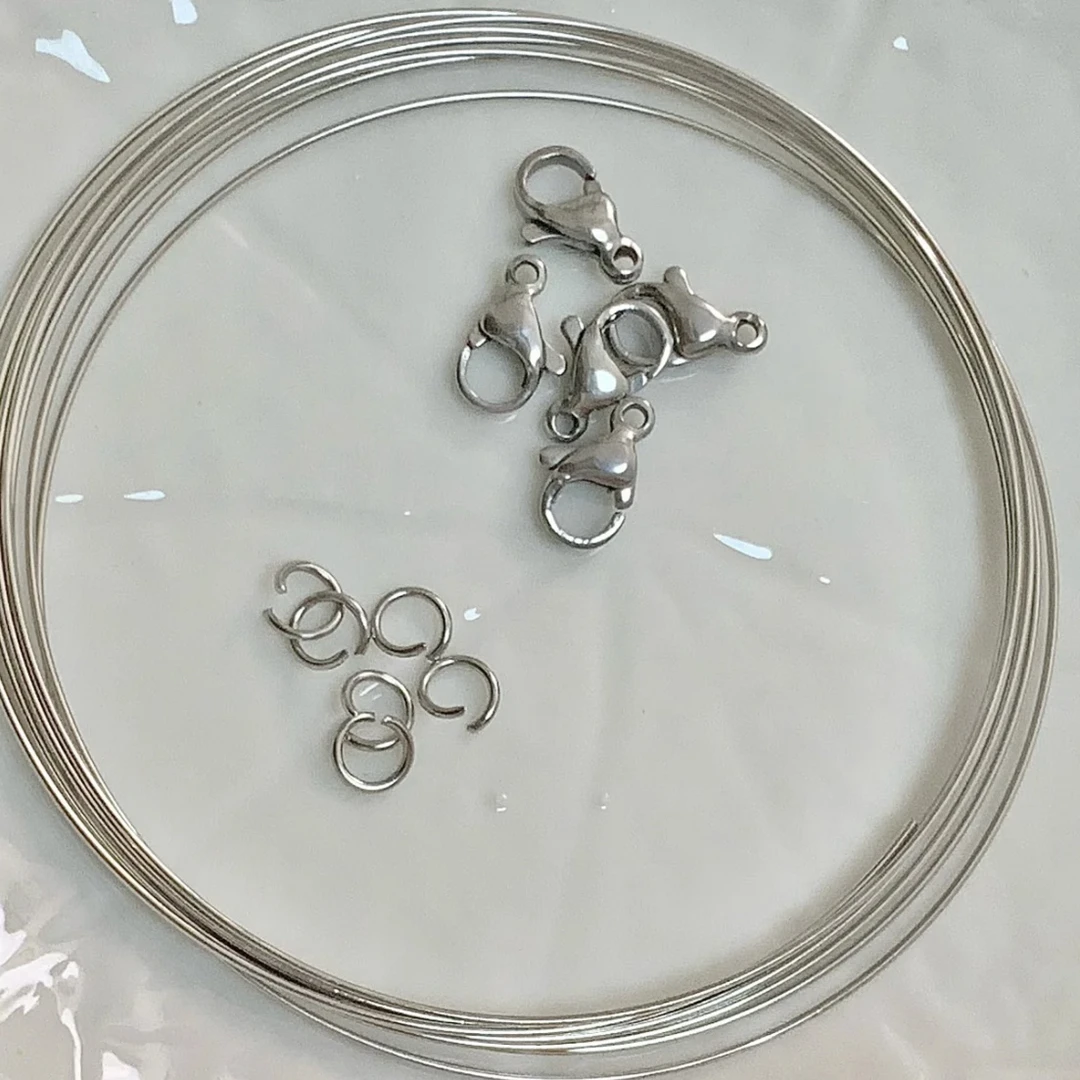 【一座岛diy】记忆钢圈 开口圈 龙虾扣