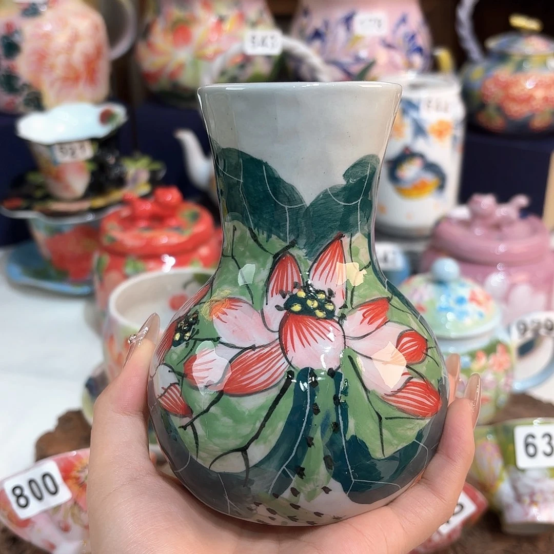 景德镇手绘高温釉下彩陶瓷茶具