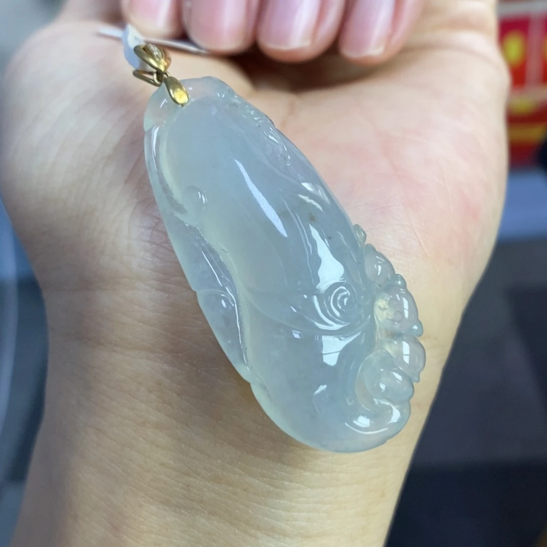 【闪购商品】颈饰18K金镶嵌翡翠49